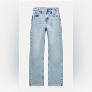 ZARA high rise cropped denim jeans size 2